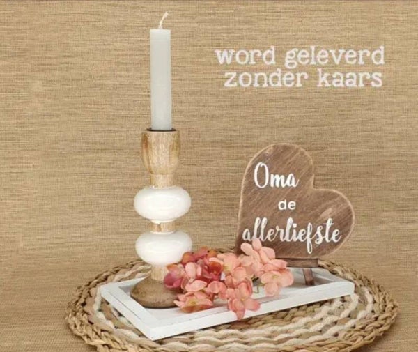 Kadopakket oma kandelaar