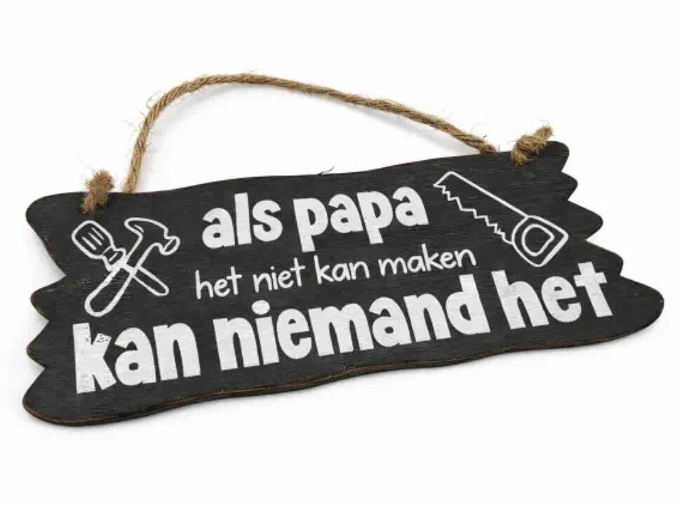 Als papa het niet kan maken