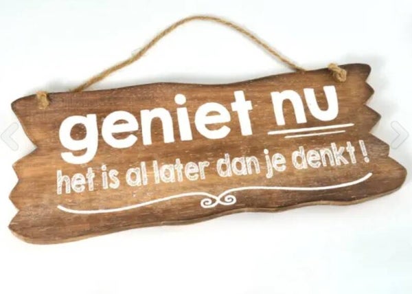 Geniet nu