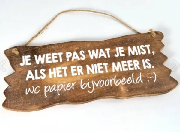 Je weet pas wat je mist
