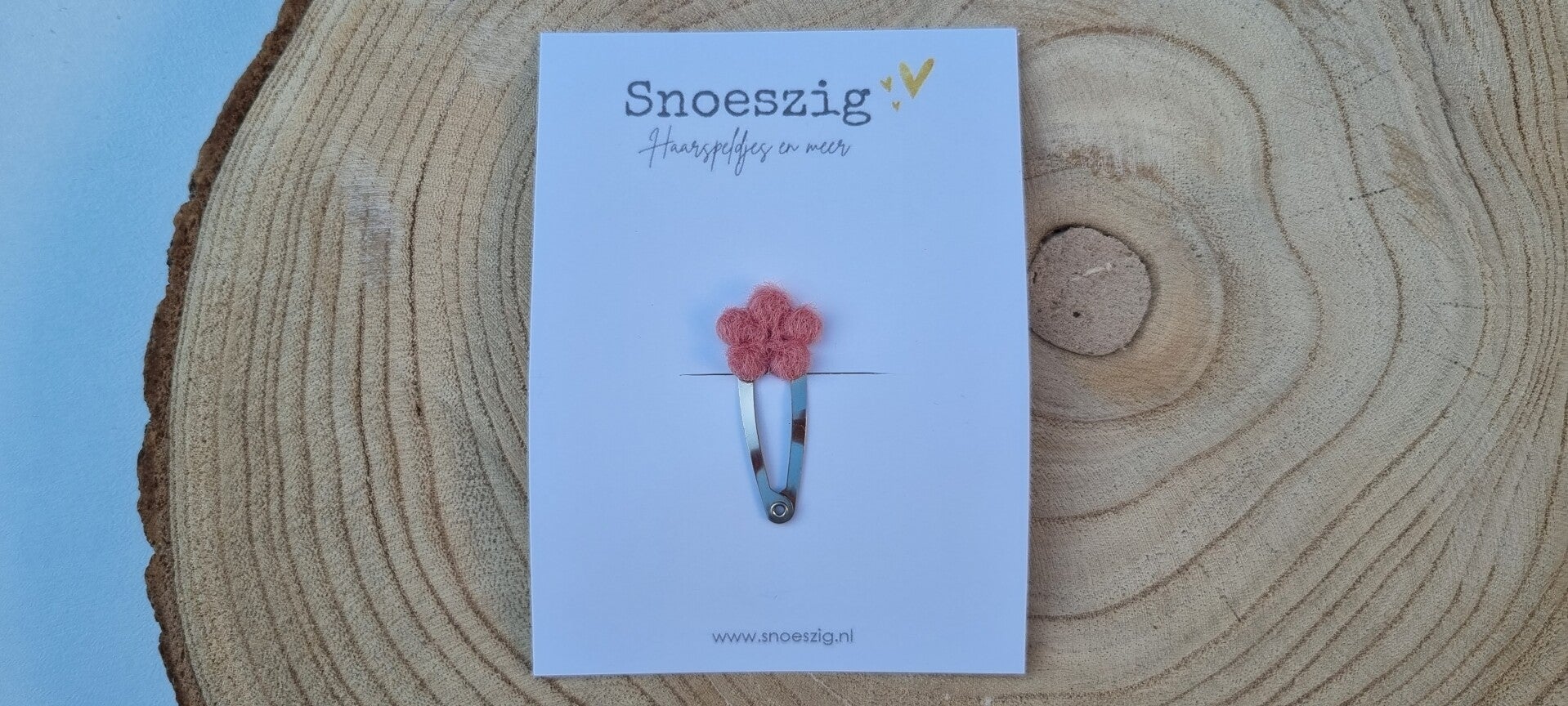 Haarspeldje Zara (klikklak) - Roze (fel)