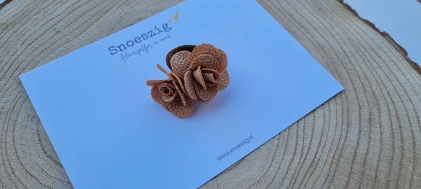 Elastiekjes - Rosie Camel Bruin