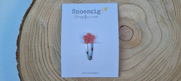 Haarspeldje Zara (klikklak) - Roze (fel)