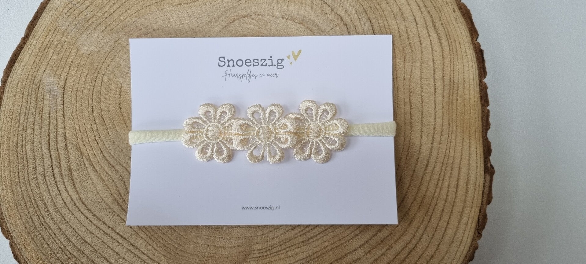 Haarband bloemen - 3 bloemen