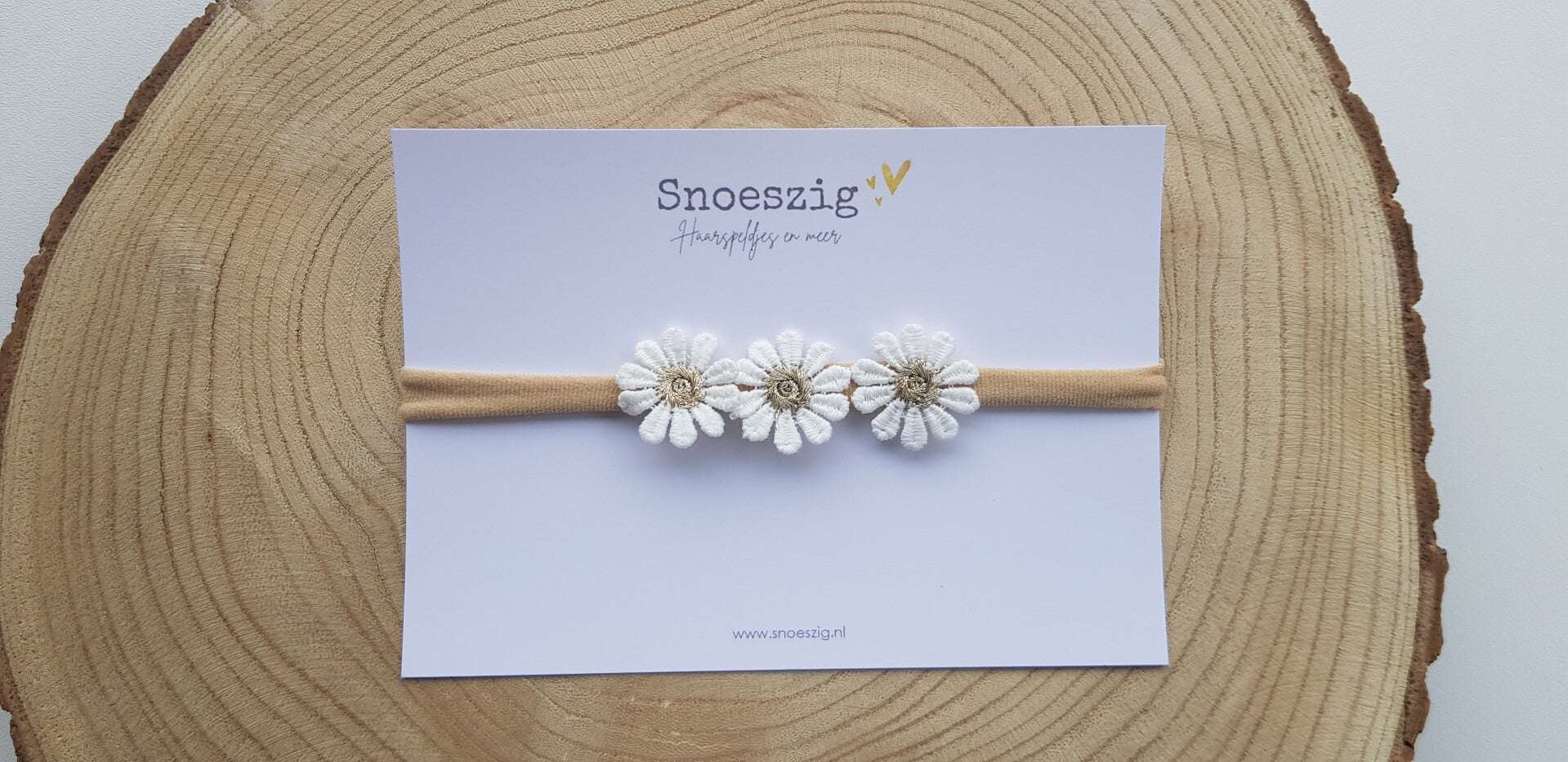 Haarband Madelief - Beige