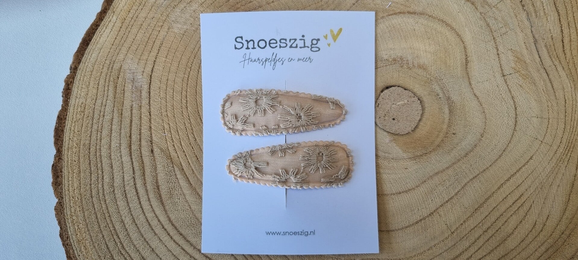 Speldje Madelief - set van 2 (beige)