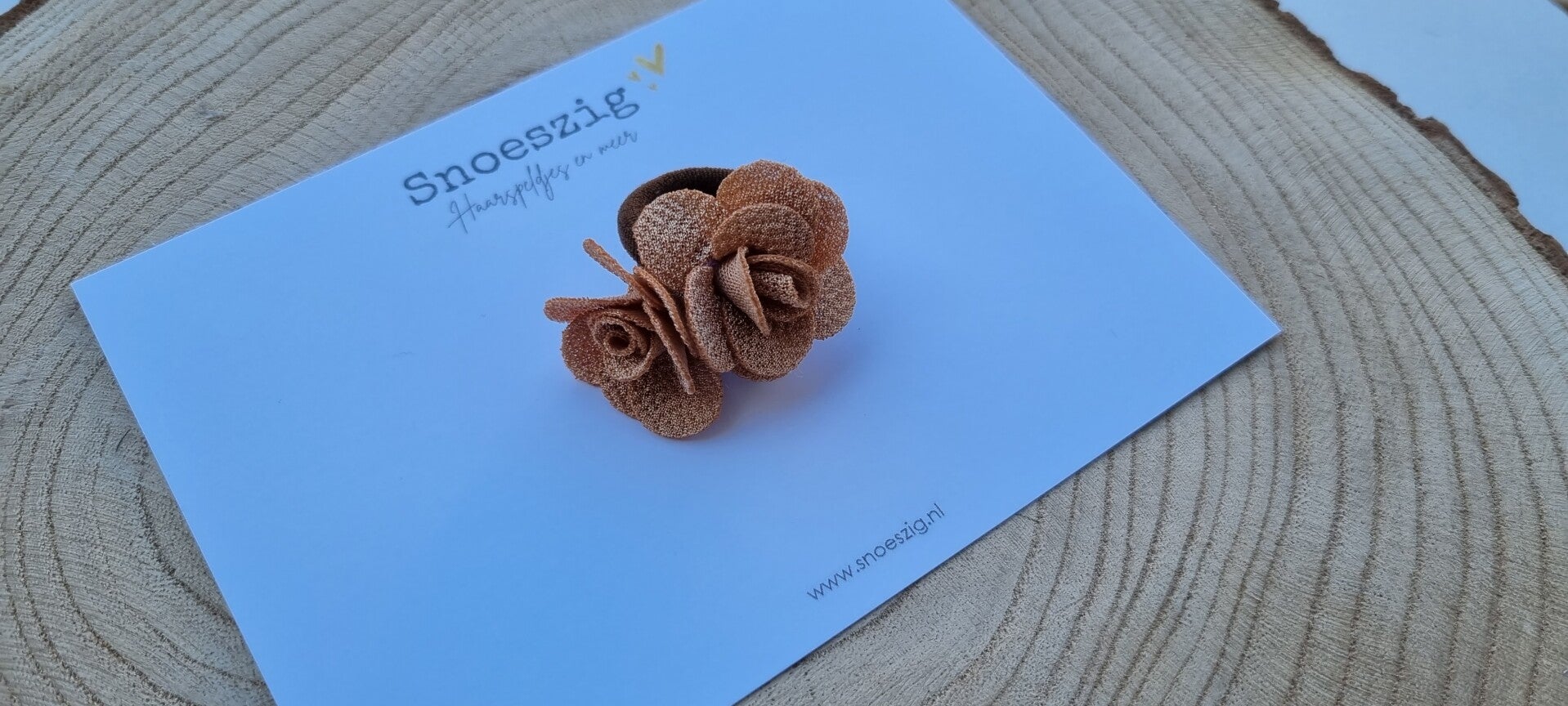 Elastiekjes - Rosie Camel Bruin