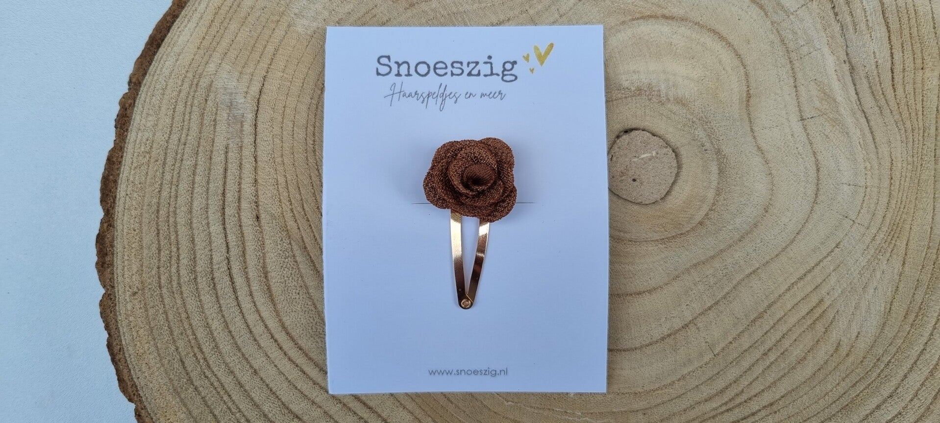 Haarspeldje Rosie - Bruin