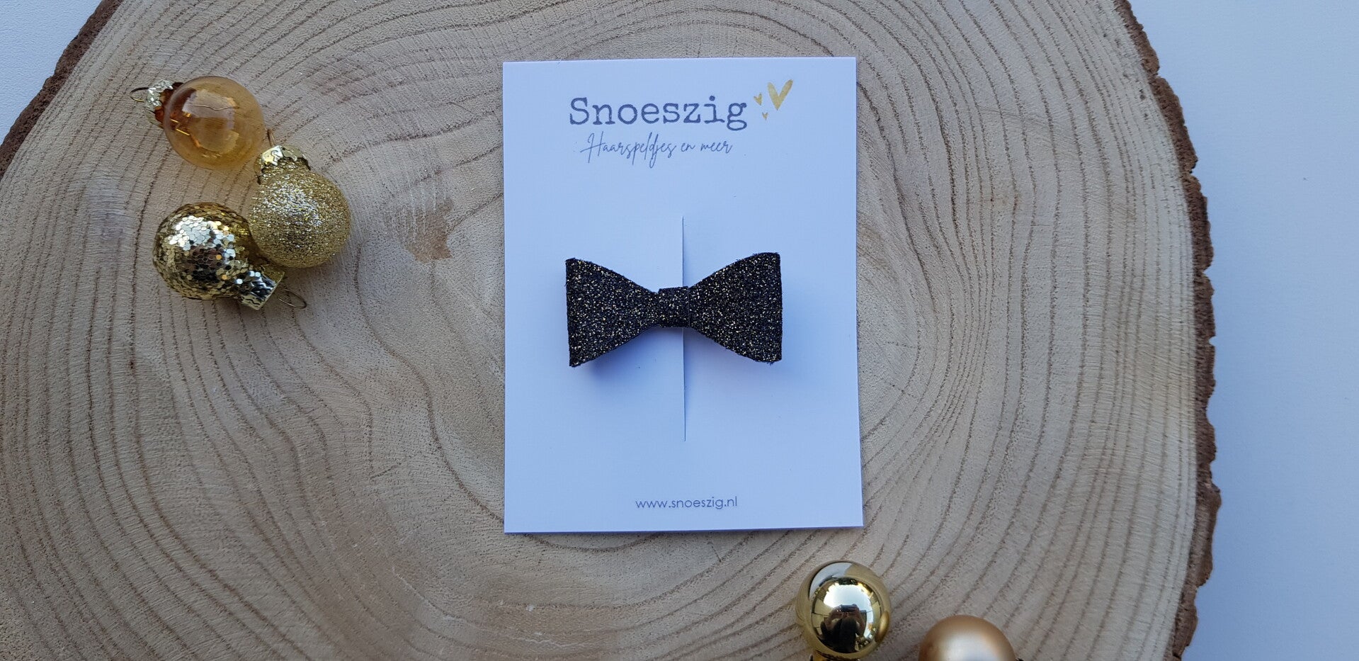 DS Bo - Zwart (gouden glitter)