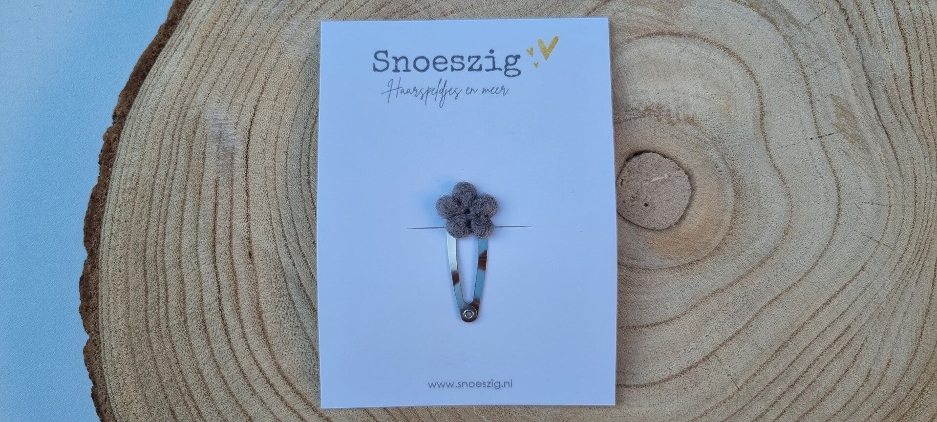 Haarspeldje Zara (klikklak) - Grijs