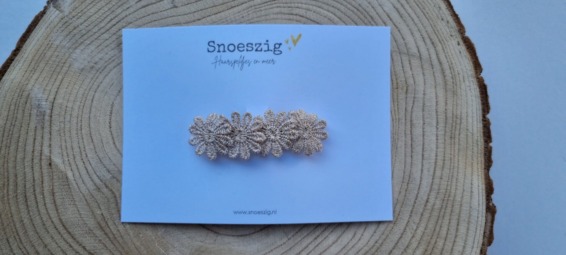 Haarklem Madelief - Goud/Beige