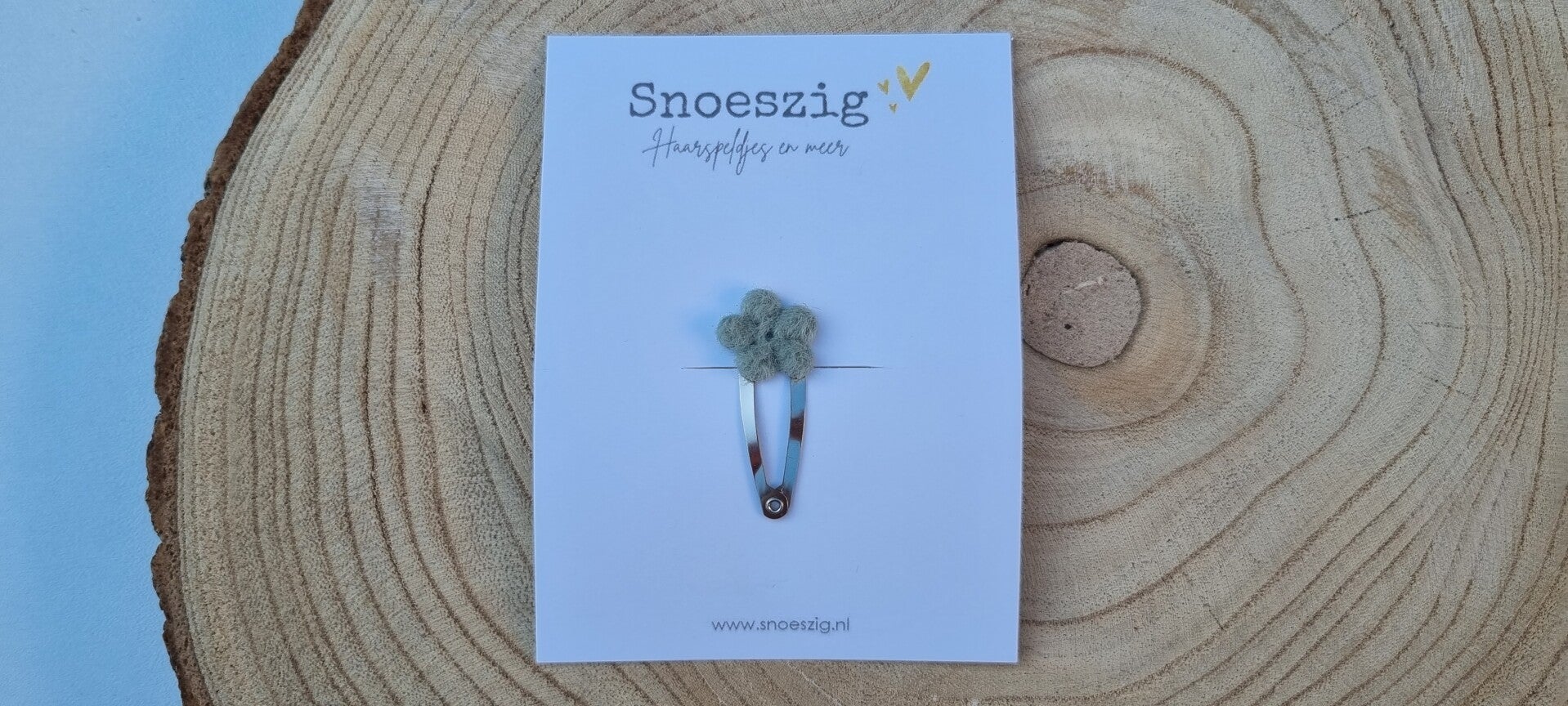 Haarspeldje Zara (klikklak) - Groen