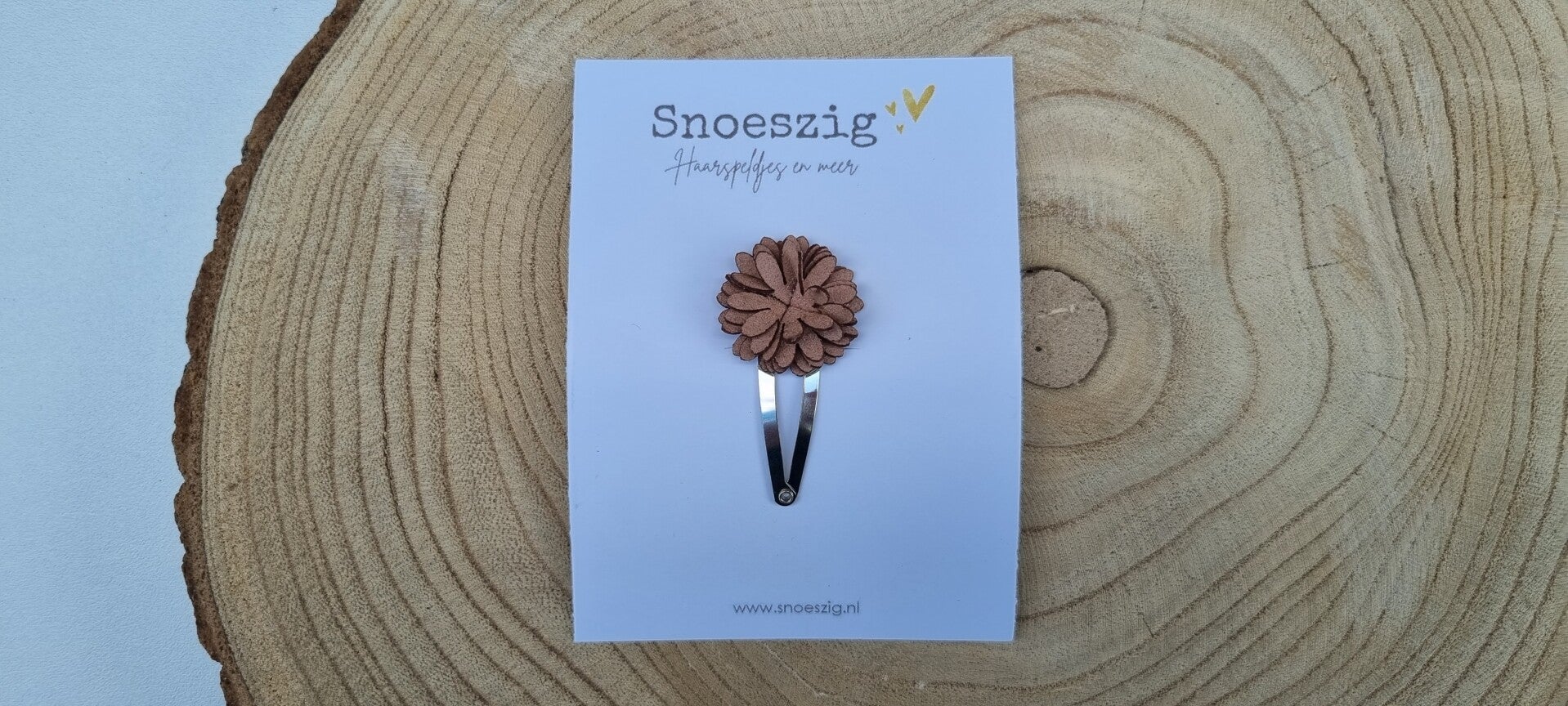 Haarspeldje Nine - Bruin