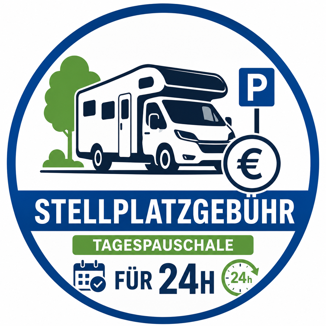 Stellplatzgebühr 24 Stunden 17,50€