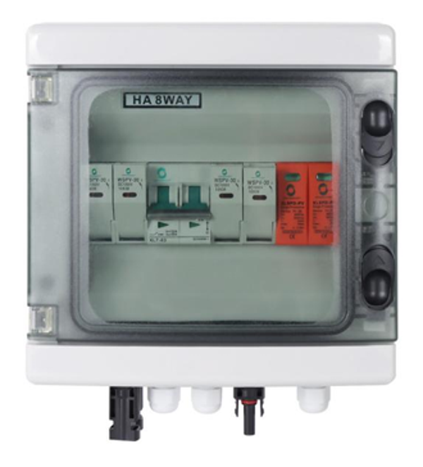 Armario de protecciones fotovoltaicas Para 2/1 MPPT hasta 600v CC