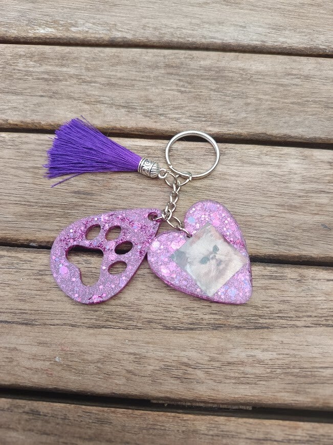 Sleutelhanger met 2 foto's