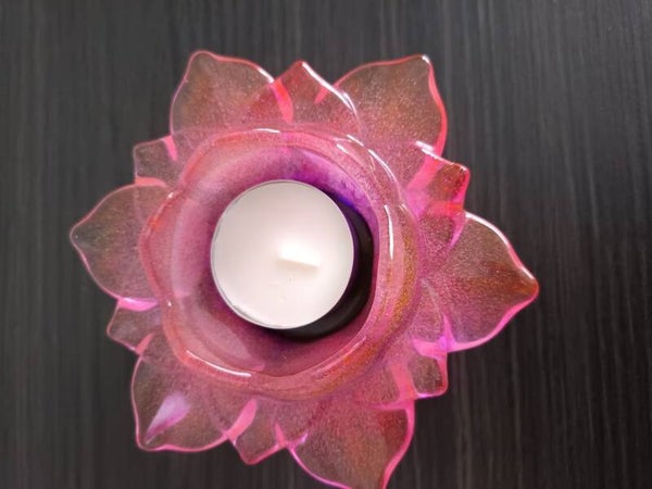 Theelichthouder lotus