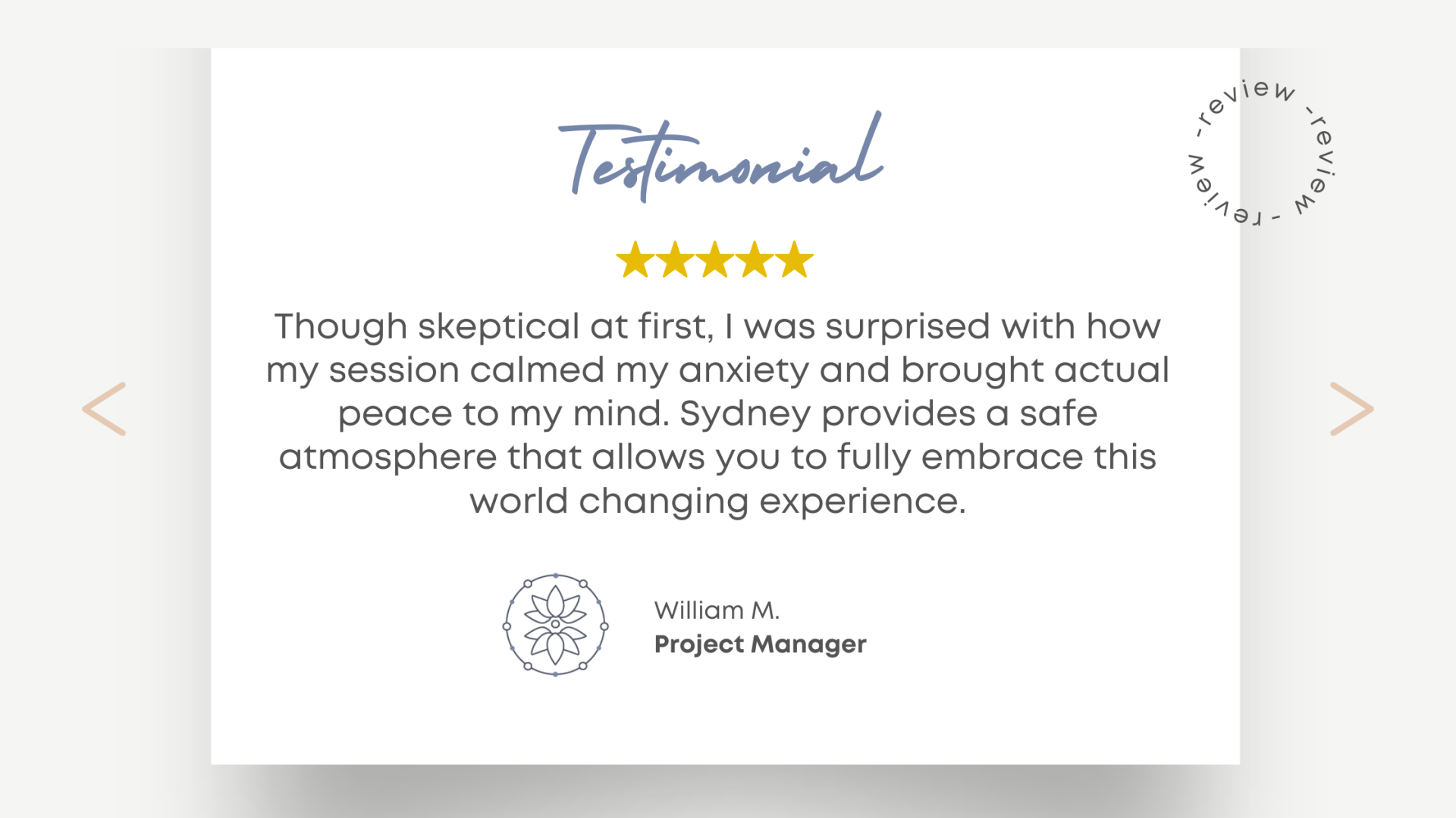 Vital Breathwork meditation and somatic yoga exercise testimonial from a project manager