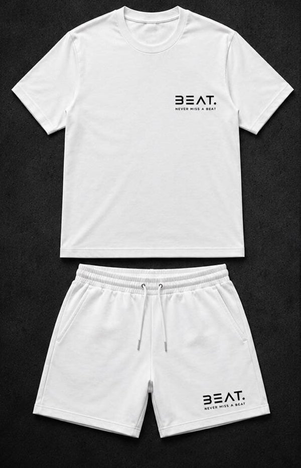 White shorts and t-shirt