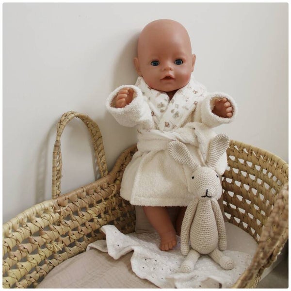 Babyborn badjasje naturel