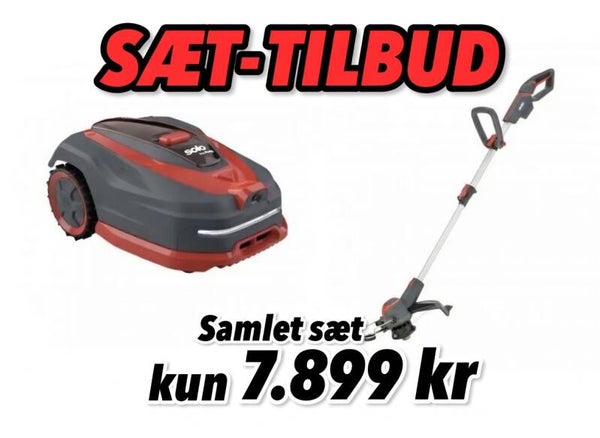 solo® by AL-KO Robolinho® 1121 V & Batteri trimmer AL-KO GTD 1833 GREENLINE
