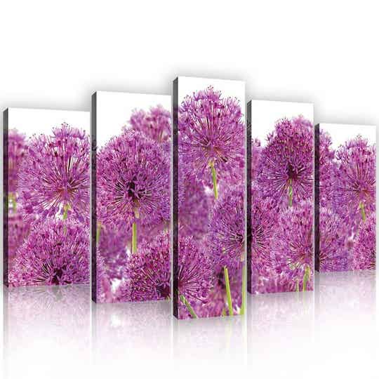 Vijfluik Schilderij Knoflookbloemen - 100 x 60 cm