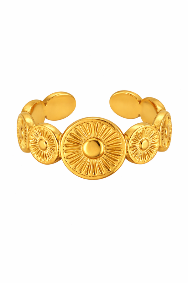 ring - circles goud