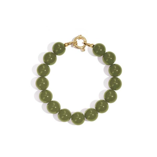 armband - beads groen