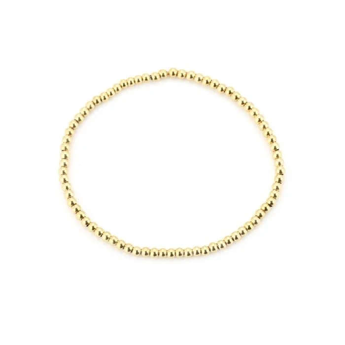 armband - kralen goud