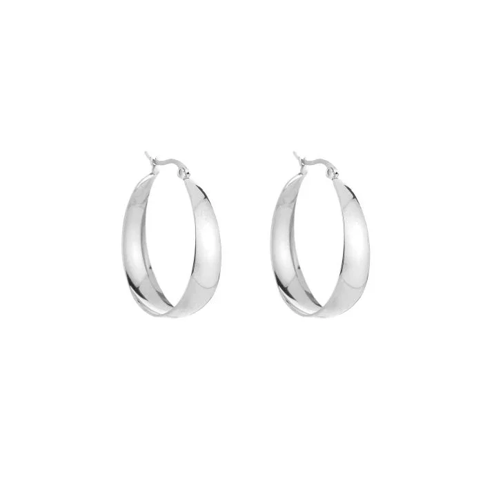 oorbellen - circles zilver