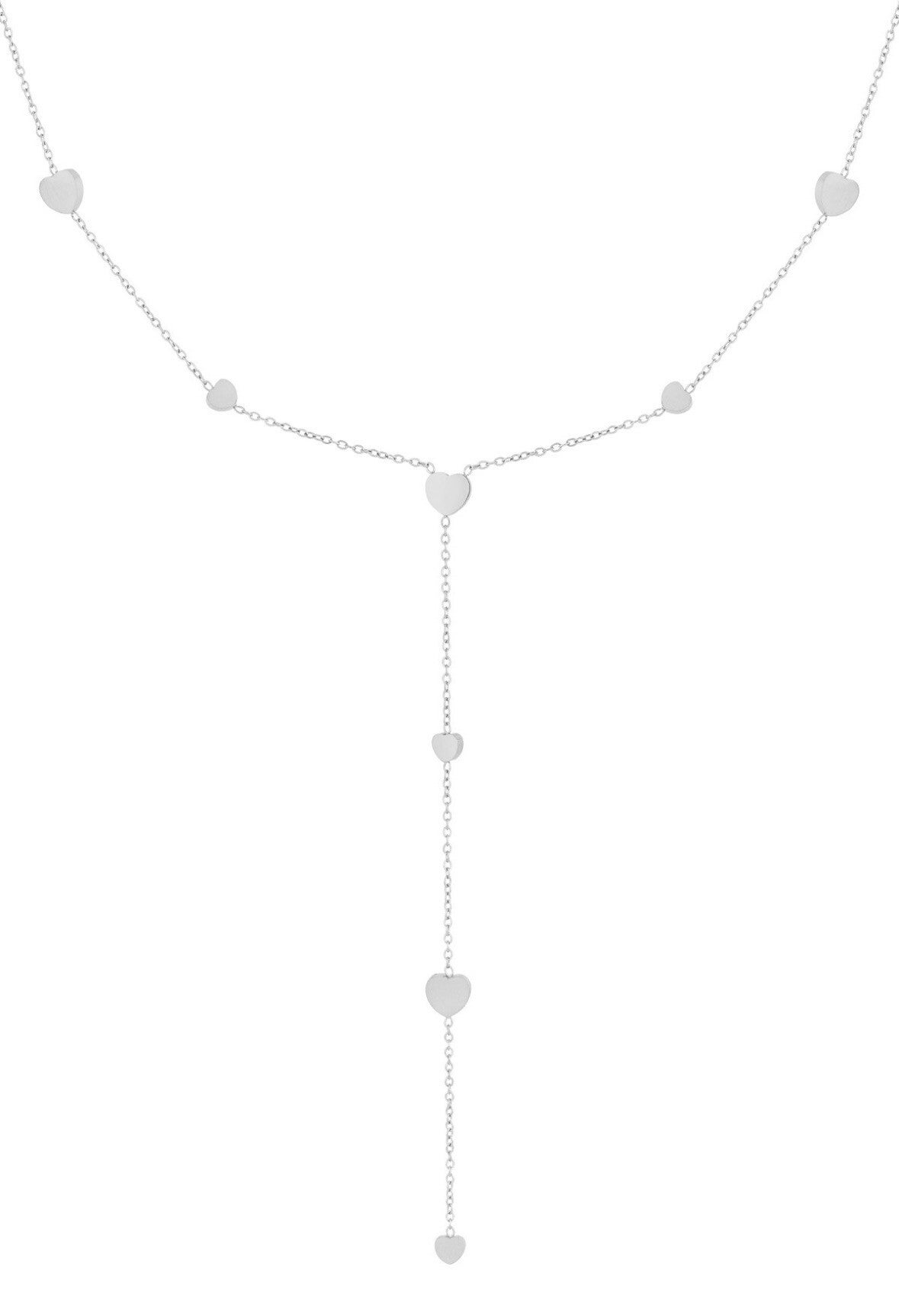 ketting - hartjes l zilver