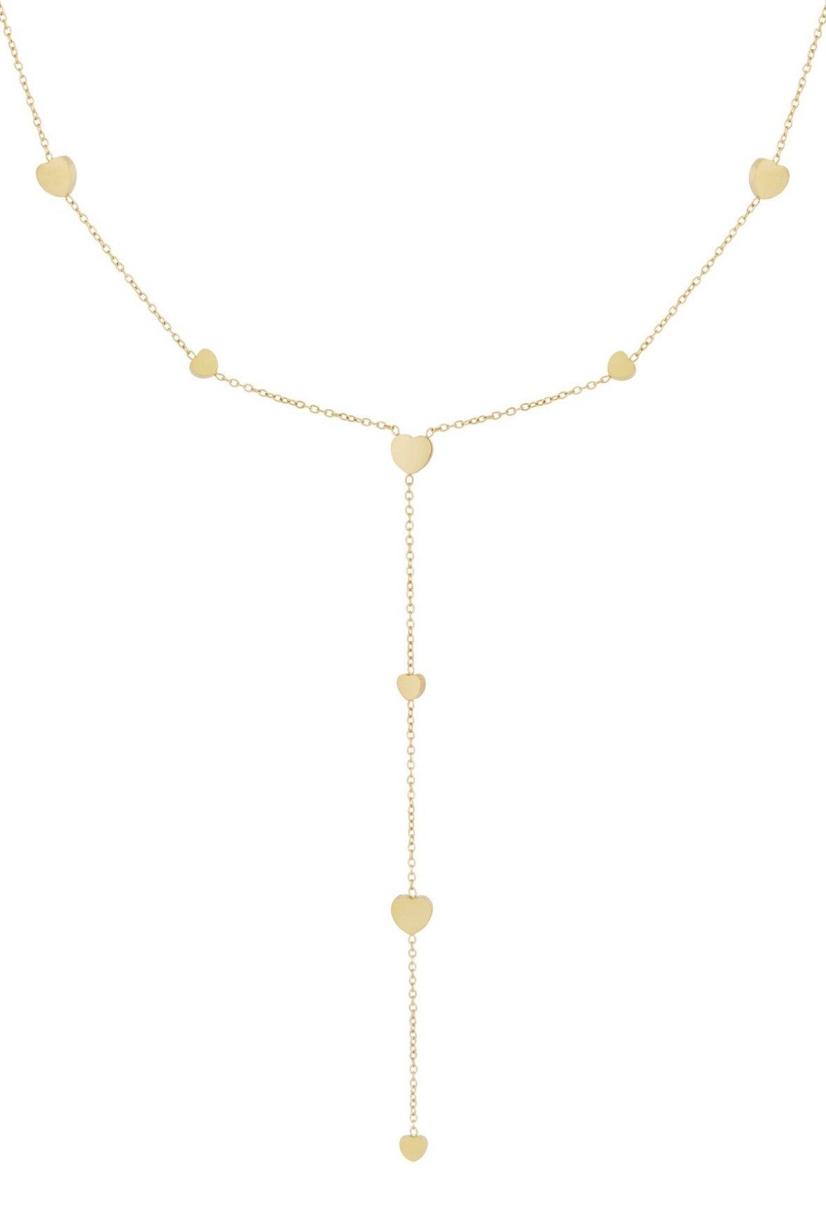 ketting - hartjes l goud