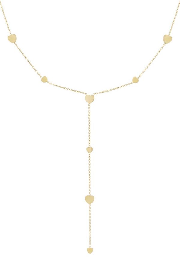 ketting - hartjes l goud