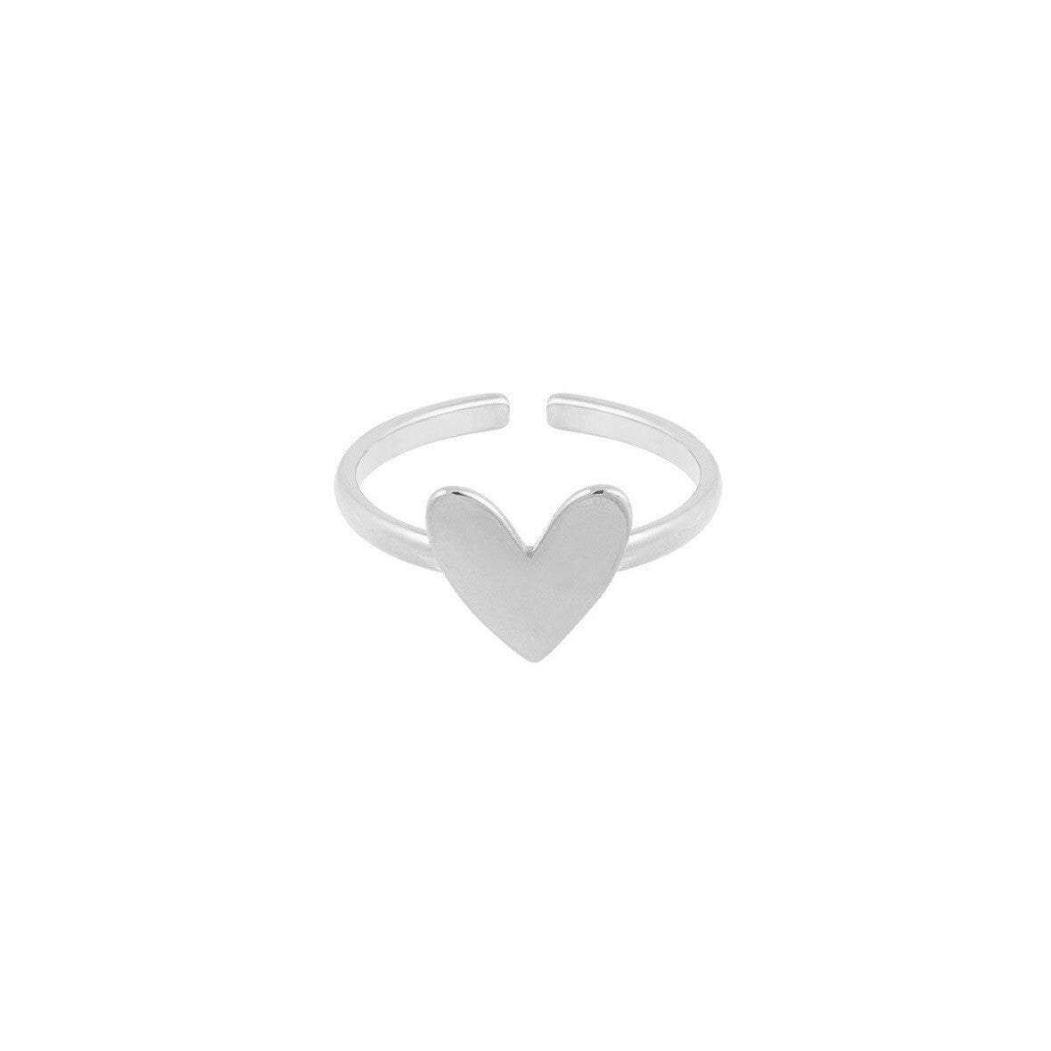 ring - hart zilver