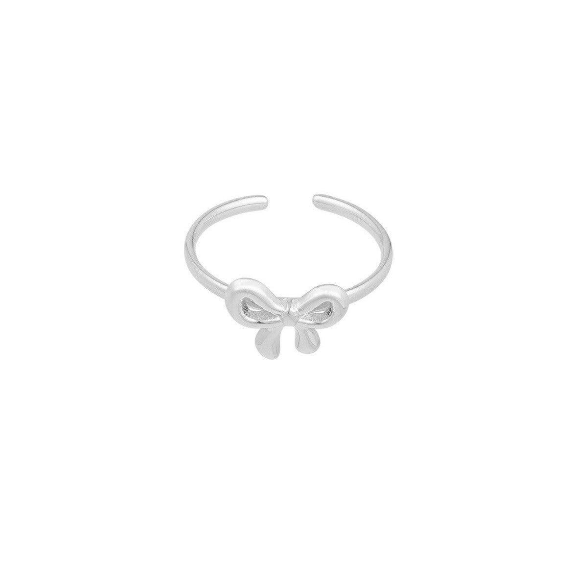 ring - bow life zilver