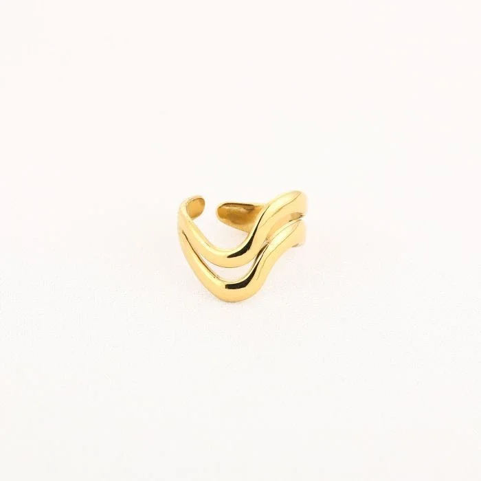 ring - wave goud
