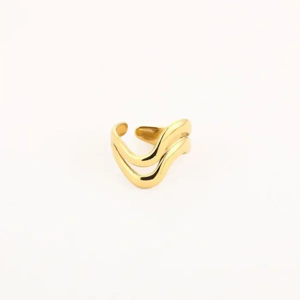 ring - wave goud