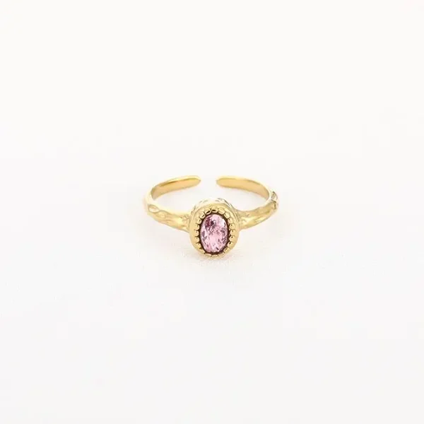 ring - diamant roze goud