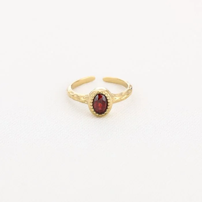 ring - diamant rood goud