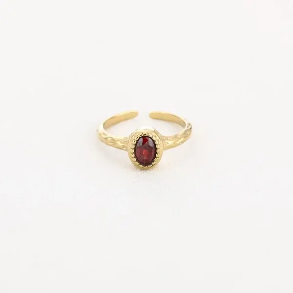 ring - diamant rood goud
