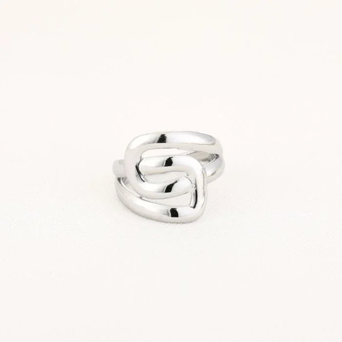 ring - twist zilver