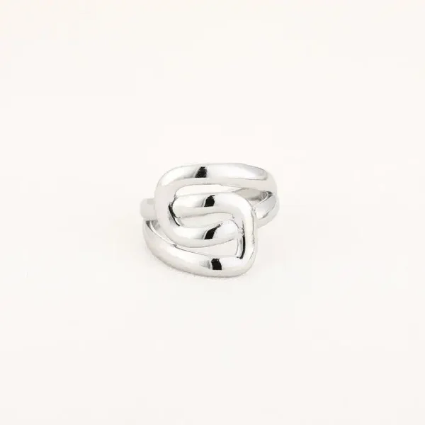 ring - twist zilver
