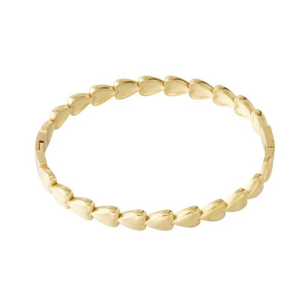 armband - bangle hartjes goud