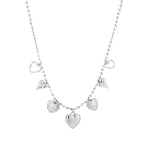 ketting - a lot of hearts zilver