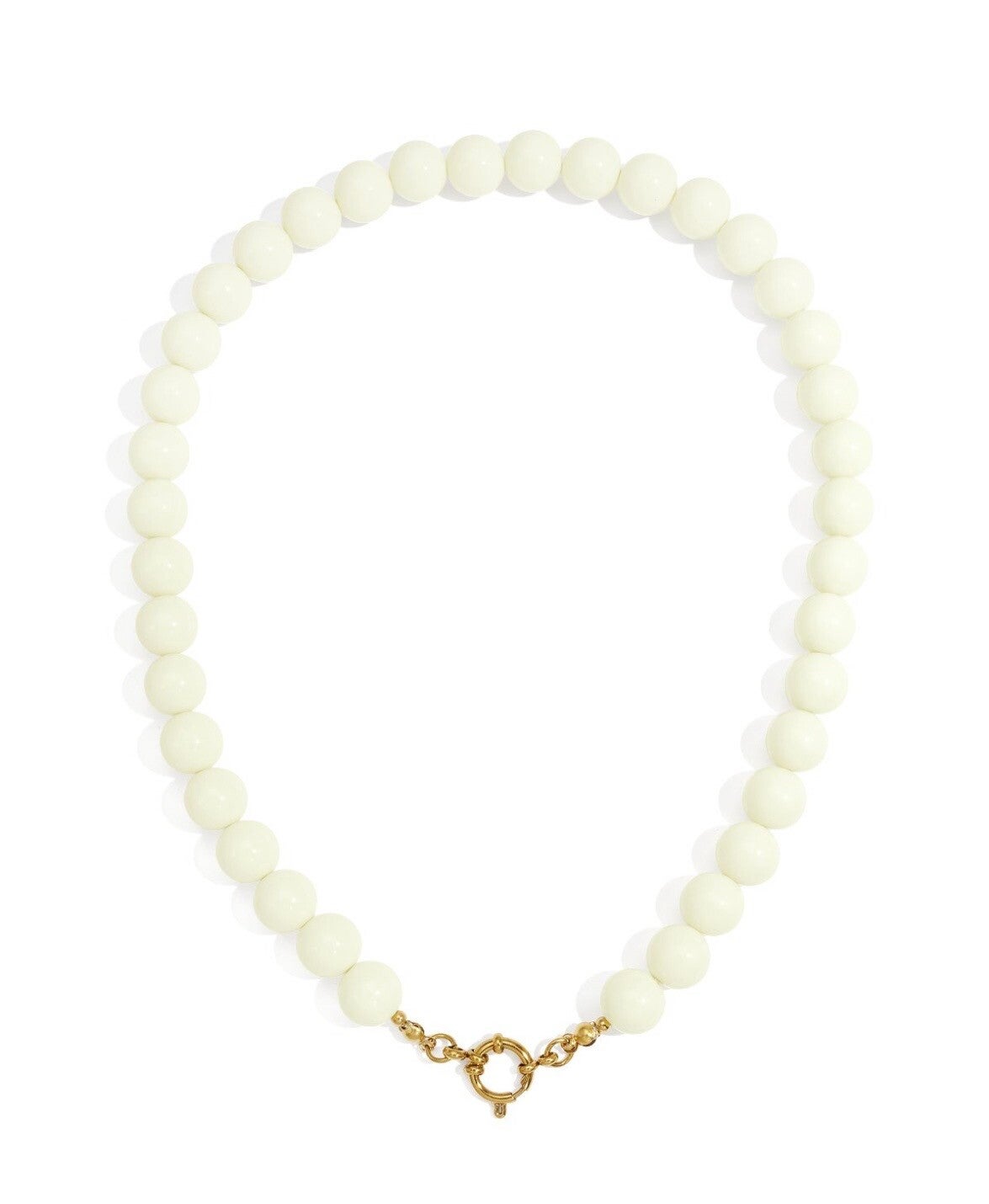 ketting - beads gebroken wit