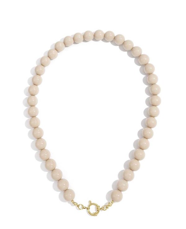 ketting - beads khaki
