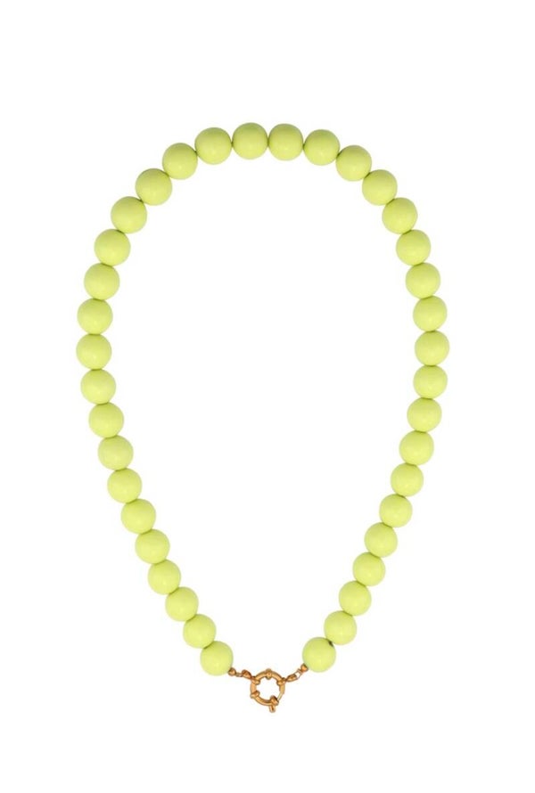 ketting - beads piekgroen