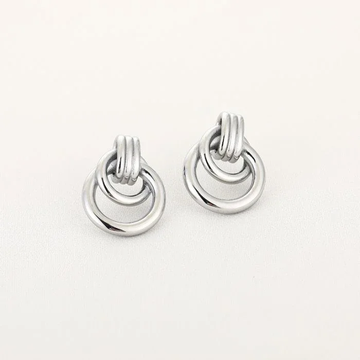 oorbellen - fem zilver