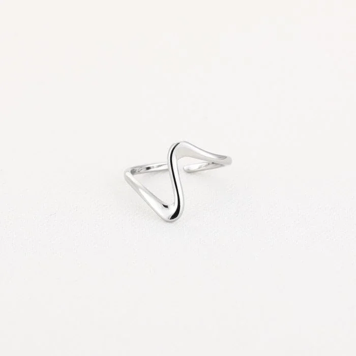 ring - one wave zilver