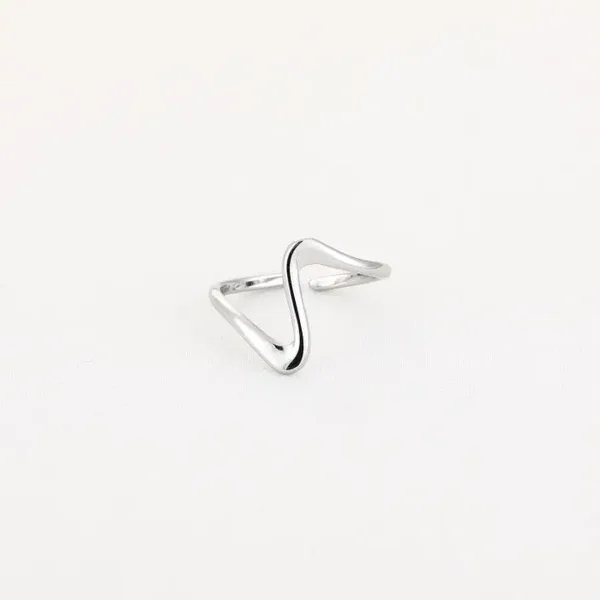 ring - one wave zilver